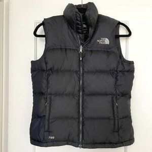 North Face black puffer vest 700, size small